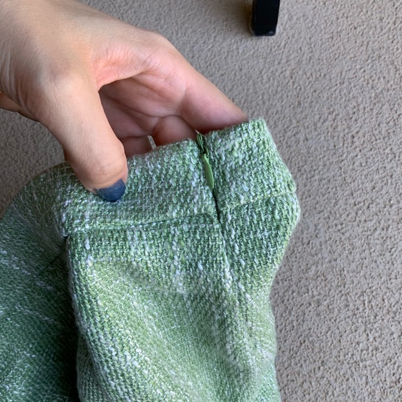 FASHION NOVA Can’t Let You Go Tweed Skirt Matching Set Sage Green SZ Medium NEW - Picture 10 of 16